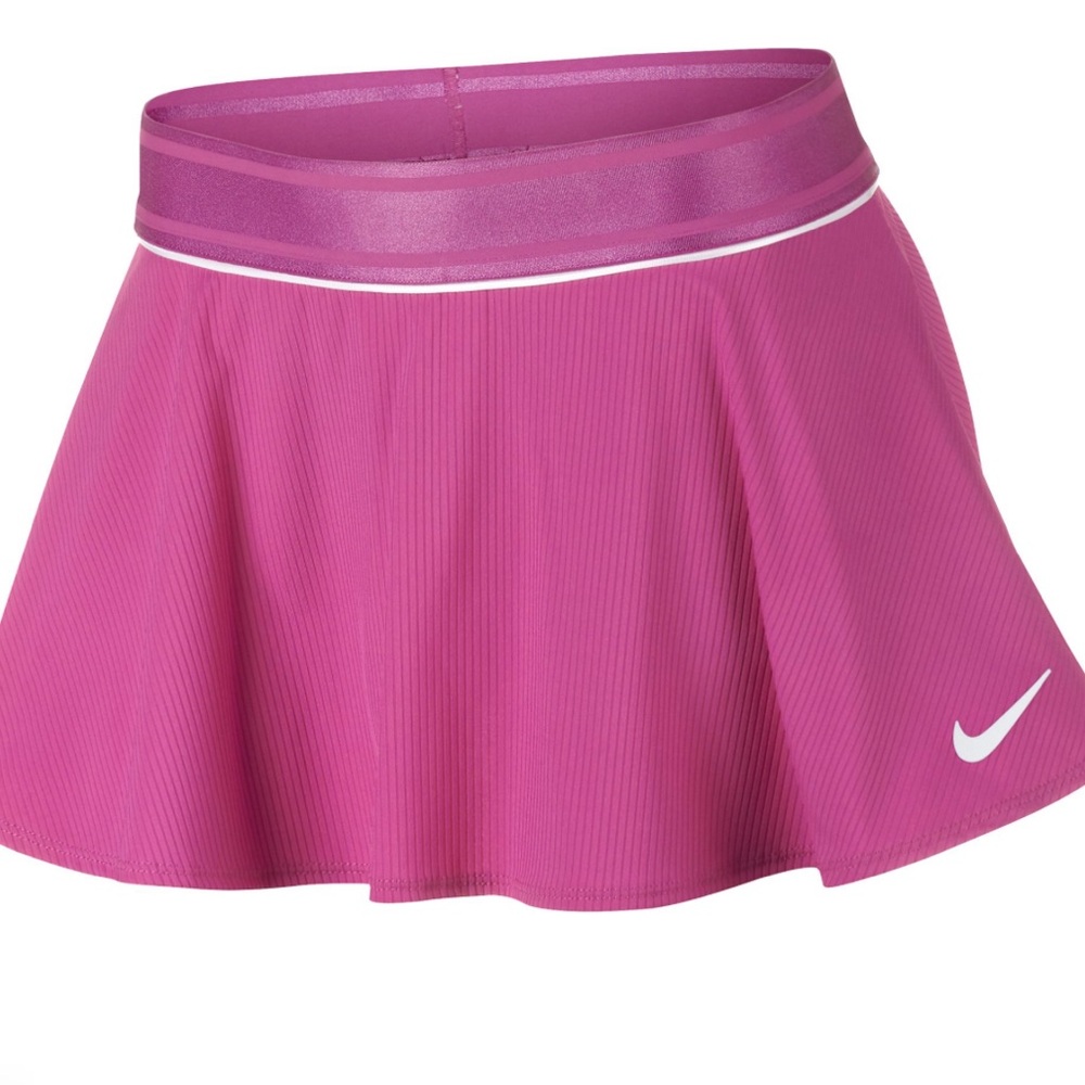Nike Court Flounce Skort- Active Fuchsia White